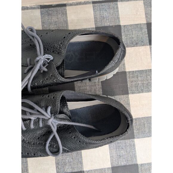 Cole Haan Zero Grand OS Wingtip Oxfords Black/Gray Men's Size 11M - Picture 3 of 16